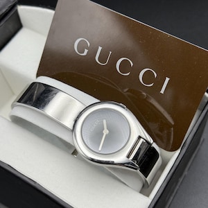 Vintage Gucci Bangle Watch, Silver Tone Swiss Made, 6700L - Etsy