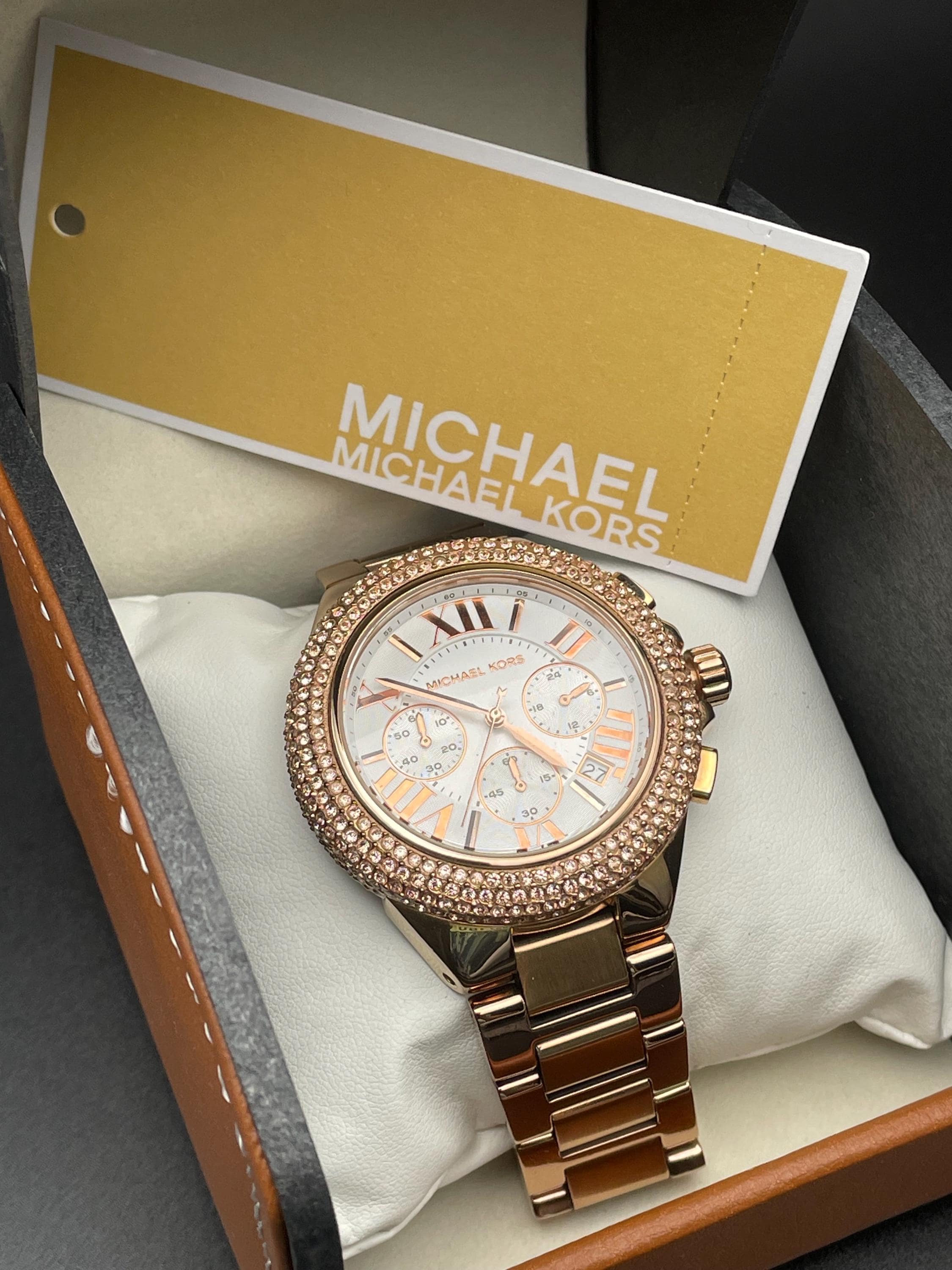 マイケルコース Camille チェーングリッツツートーンローズゴールドシルバー マイケルコース Camille チェーングリッツツートーンローズゴールド