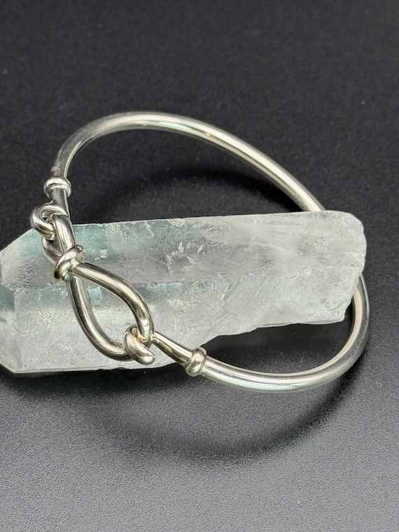 Sterling silver Pandora bangle Solid silver brace… - image 13