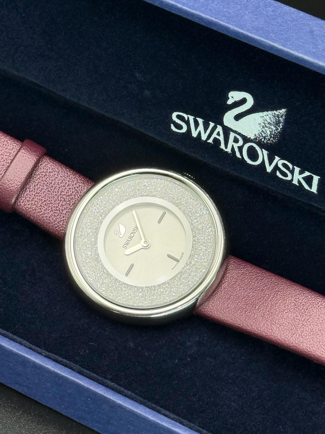 Vintage Swarovski Crystal Face Watch, Swiss Movement  display picture 1