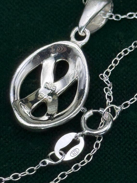 Vintage pendant Infinity Solid Silver Mackintosh … - image 8