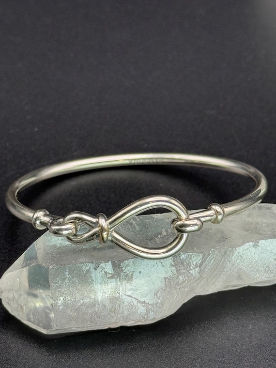 Sterling silver Pandora bangle Solid silver brace… - image 12