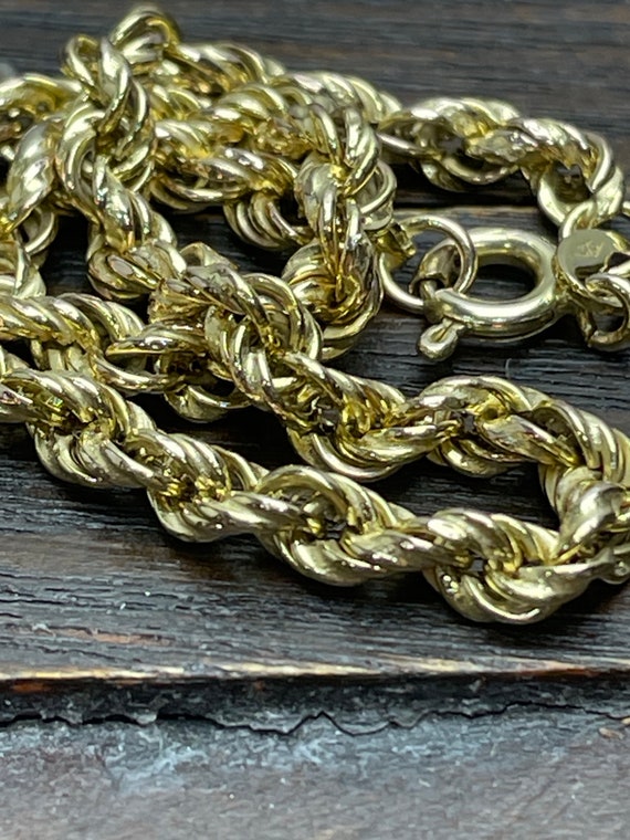 Vintage 9ct Gold bracelet For Ladies Women Wheat … - image 4