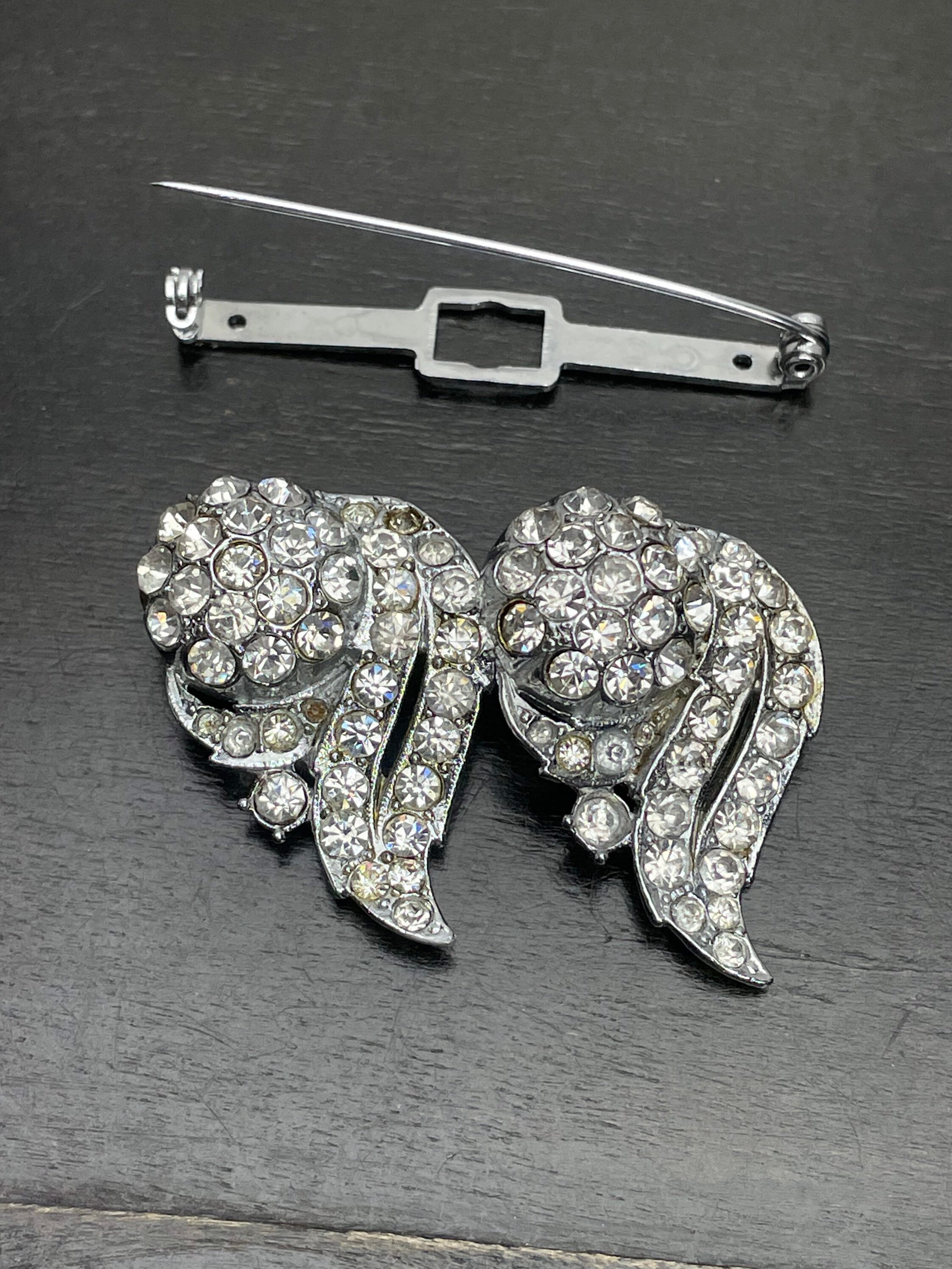 Spilla Da Sposa Vintage Con Strass – Elegante Accessorio Portatile Per Matrimoni, Feste E Anniversari
