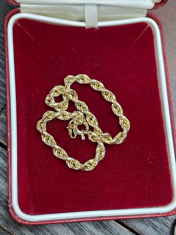 Vintage 9ct Gold bracelet For Ladies Women Wheat … - image 6