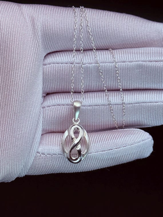 Vintage pendant Infinity Solid Silver Mackintosh … - image 6