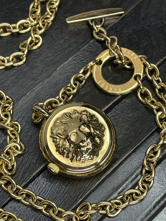 Versace vers GLD Chain LNK Lock Ncklc - Gold