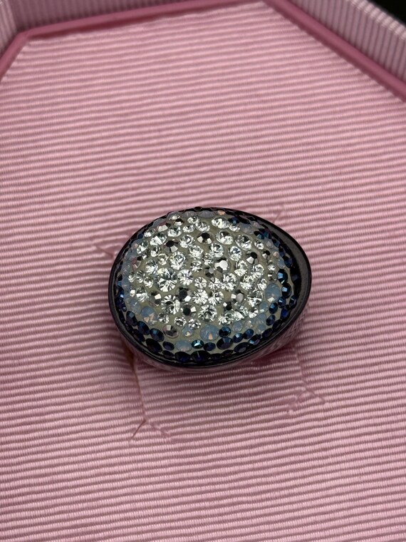 Vintage Swarovski rings Stackable Statement Spark… - image 4