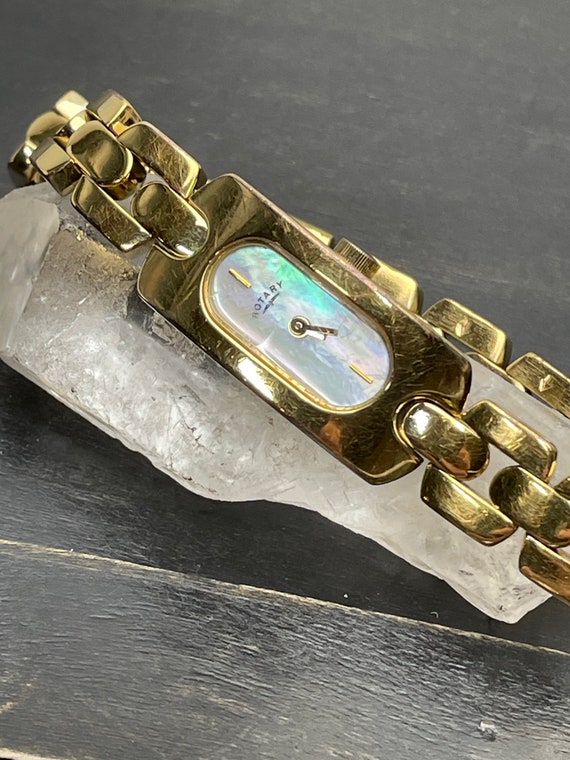 Vintage Rotary Ladies Watch: Gold Plated, Mother of Pearl  display picture 2