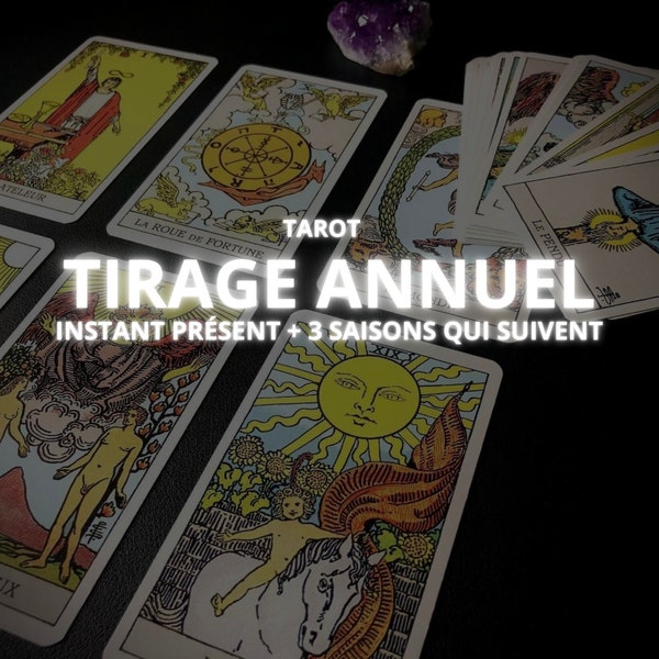 TIRAGE ANNUEL - Sur 1 ANNÉE | Voyance Annuel | Tirage Cartes | Voyance | Guidances | Tarots | Divination  | Oracles | Cartomancie | Tirage