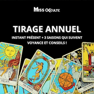 Consulta de Clarividencia: Sorteo Anual Completo, Detallado y Preciso con Cartas del Tarot - ¡Orientación para las 4 Estaciones!