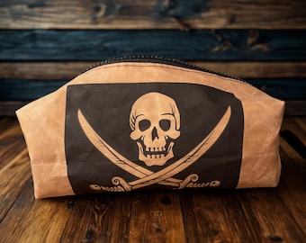 repurposed recycled SAIL toiletry bag—pirate booty bag