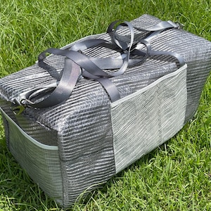 upcycled sail duffle bag
