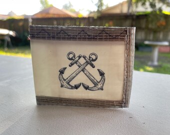 minimalist sailcloth wallet