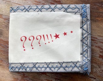 Cartera de lona plegable reutilizada y remanente