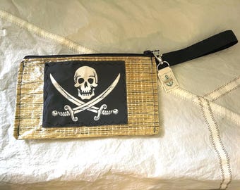 Sailcloth Pirate zipper bag