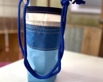 Recycled Sail water/bottle bucket tote