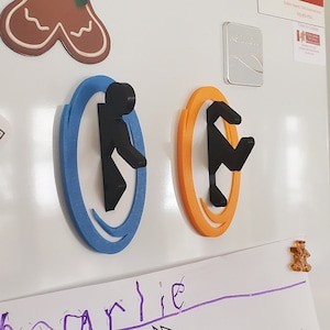 Juego de imanes para nevera Portal: decoración del hogar impresa en 3D