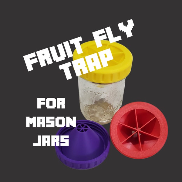 Fruit Fly Trap for Mason Jars - Natural Pest Control Solution - effective bug catcher