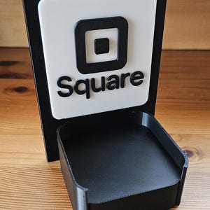 Quadratischer Ständer für Kreditkarten und Debit Karten - Reader Stand - für Verkäufer und den mobilen Verkauf
