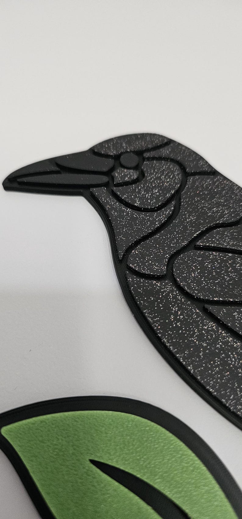 Crow Door Frame Corner Decoration. Left or Right Side Available. 3d ...
