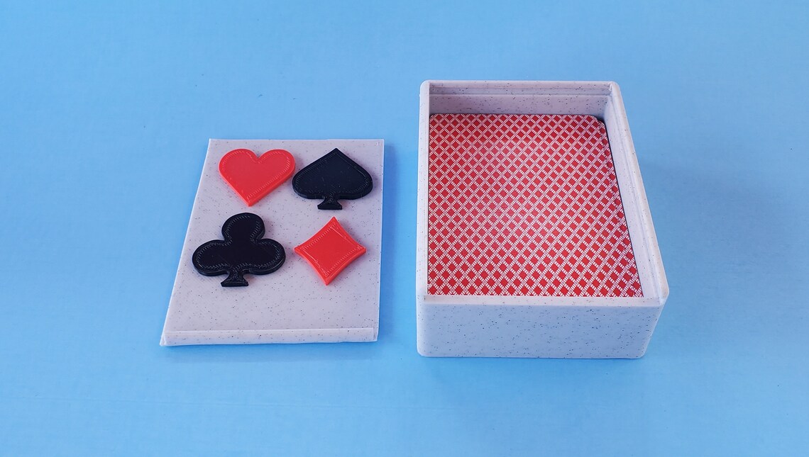 Playing Card Storage Box. 3d Printed PLA Plastic Container for Playing