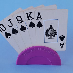 Spielkartenhalter für kleine Hände oder solche, die Schwierigkeiten haben, Karten zu halten.  3d Gedruckter Handhalter