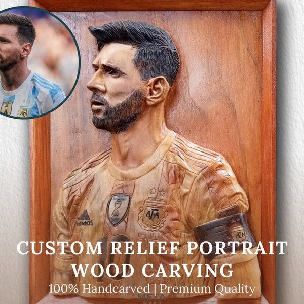 Custom Handcarved 3D Wood Portrait, Personalized Portrait Carving from Photo, Fine Art Relief Sculpture, Premium Unique Gift for Best Friend