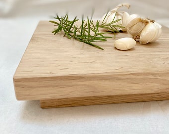 Decorative tray serving board wooden board oak natural / oiled