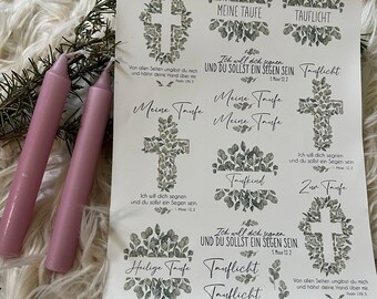 Baptism PDF, candle tattoos, baptism, candle stickers, baptism, baptismal saying, holy baptism, baptism candle