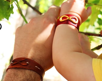Infinity Leather Bracelet Pattern - DIY PDF Template