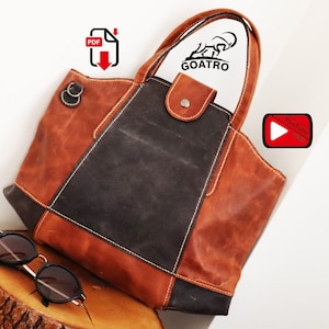Damentaschenmodell – Ledertaschenmuster – PDF-Download – Ledertaschenmodell – Taschenmodell – Taschenvorlage