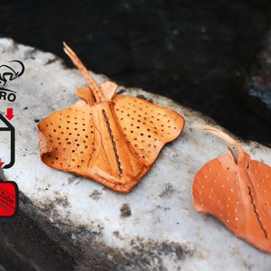 Leather Stingray model -DIY- Hand gifts - Stingray model - Pdf models - Keychain - Bag ornament