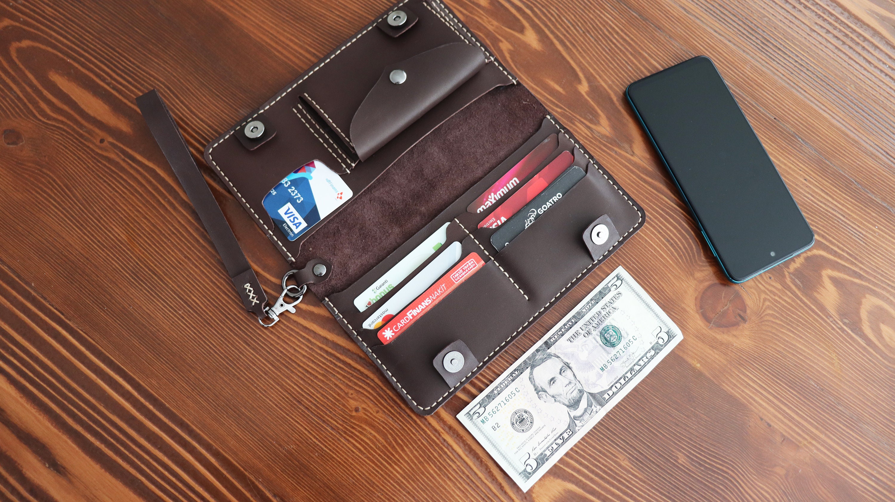 Leather Clutch Pattern, DIY Wallet Template, PDF Pattern Etsy