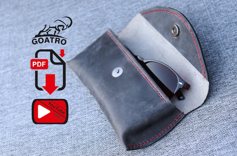 Glasses Case PDF Pattern PDF Glasses Case Leather Pattern Etsy