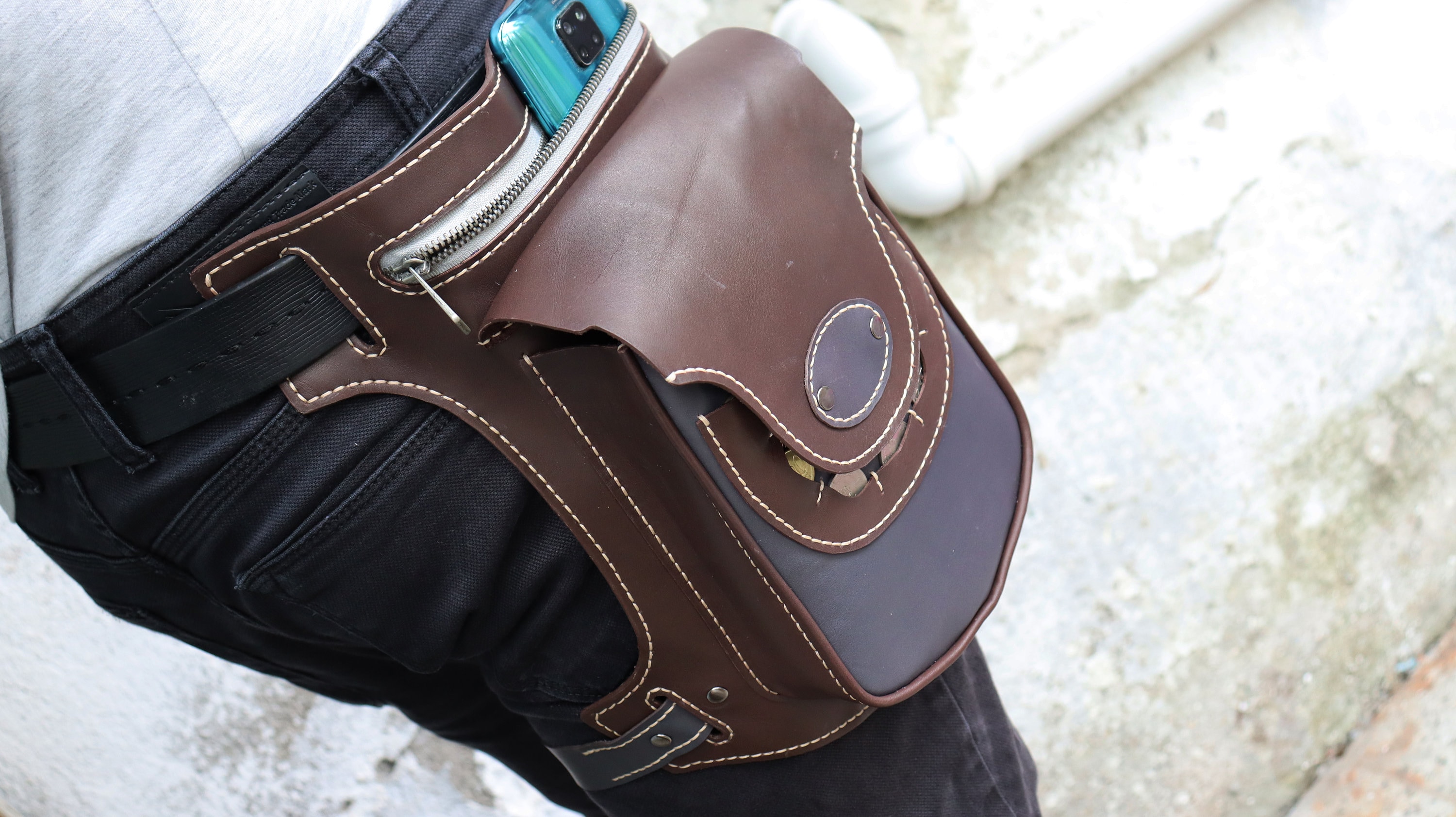 HYOD×GAHO LEATHER HIP BAG-TYPE-C ヒョードー(HYOD ヒョウドウ HYOD×GAHO LEATHER HIP BAG-TYPE-C ヒョードー(HYOD ヒョウドウ