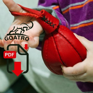 Sandsack Verzierungen, Mini-Boxsack Schnittmuster, PDF Leder Boxsack Schnittmuster - Leder Boxsack, Mini-Boxsack