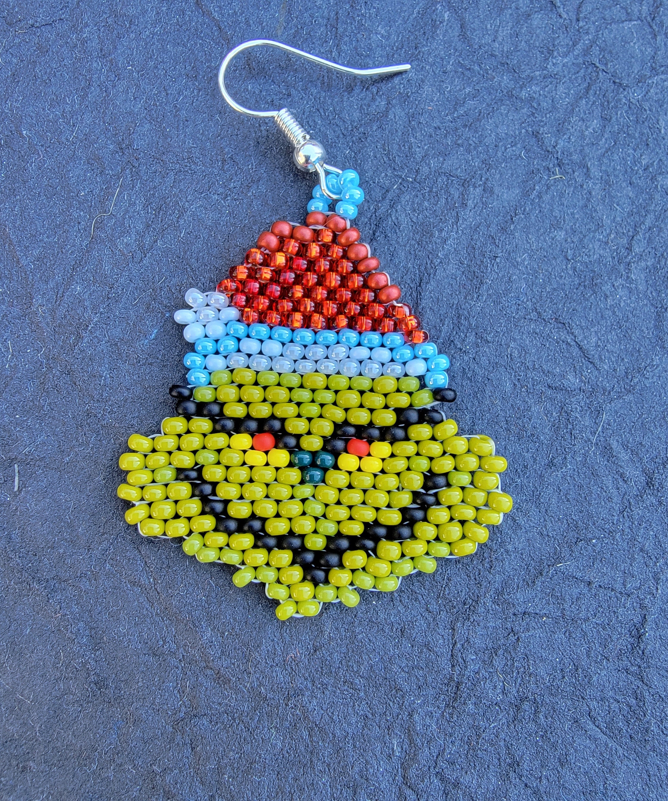Beaded hotsell grinch earrings