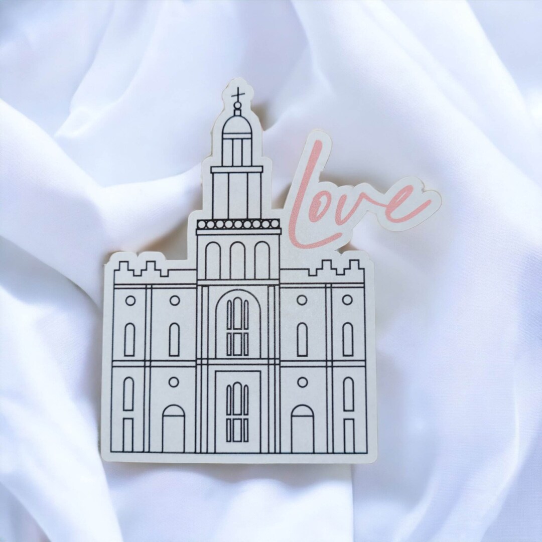 Custom LDS Temple Sticker - Etsy