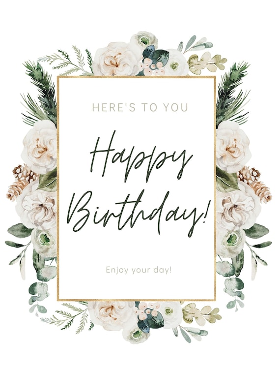 Pastel Floral Birthday | Greeting Card Pastel Floral Birthday | Greeting Card