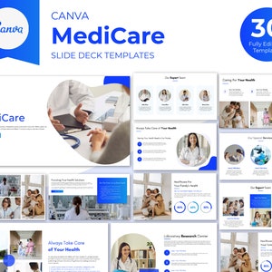 Healthcare Medical Slide Deck Template | Presentation for Business | Doctor Pitch Deck | Hospital Infographic | Biopharm