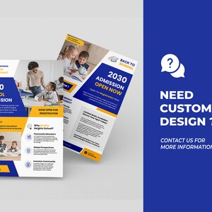 Modern School Education Admission Flyer Canva Template Bundle for Kids Learning with Professional Creative Design image 8