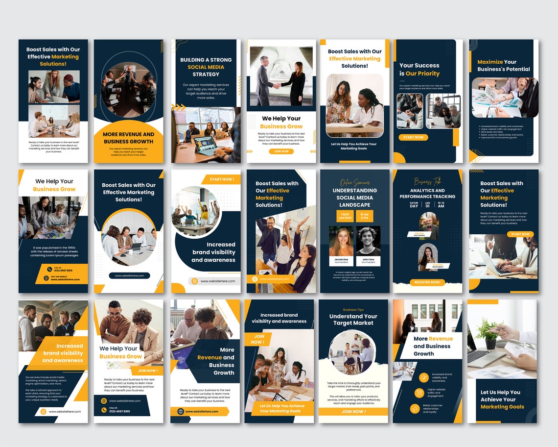 200 Digital Marketing Social Media Template for Canva Instagram Coach ...