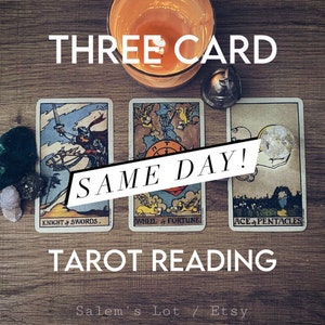SELBEN TAG Drei Karten Tarot Reading