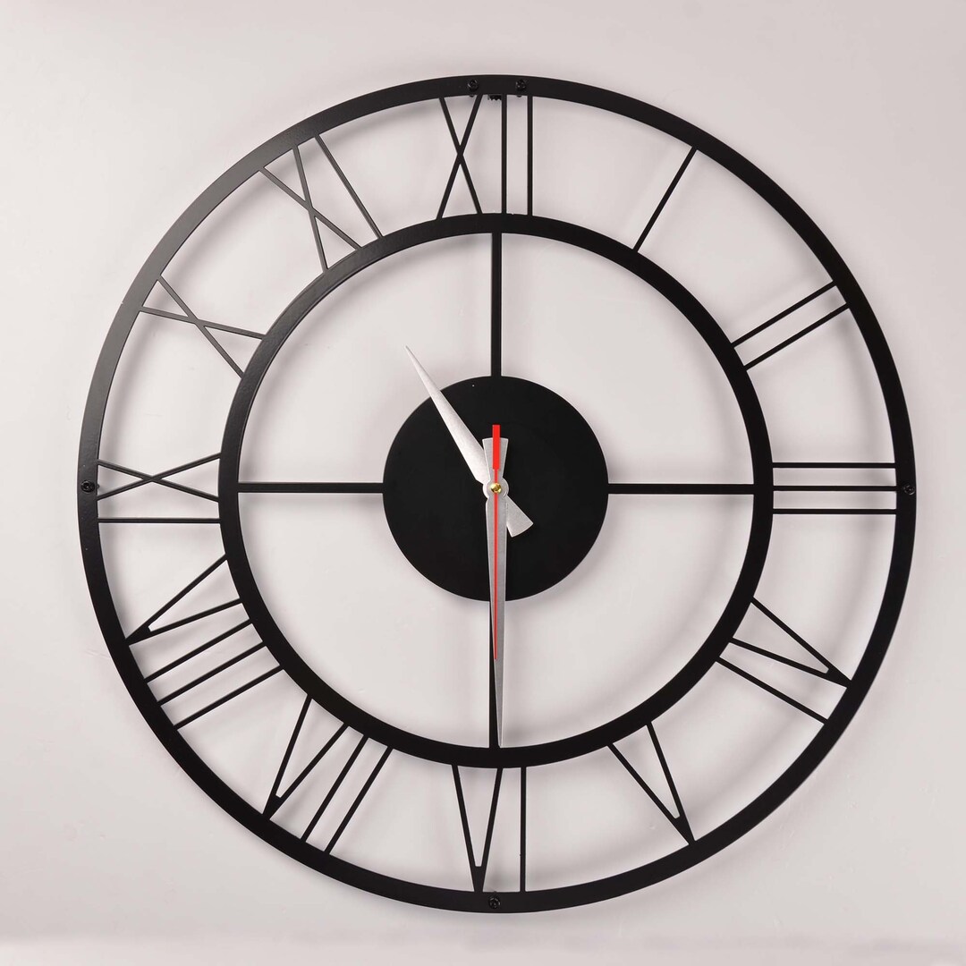 Modern Metal Wall Clock Modern Home Decor Decorative Wall Etsy