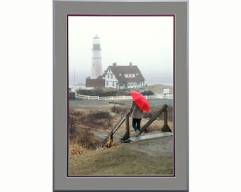 Portland Head Light Photograph, Cape Elizabeth Maine, Signed Print