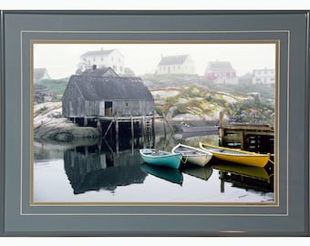 Peggy's Cove Dories Photograph, Nova Scotia Art Print, Signed Limited Edition