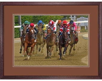 Saratoga Race Course Jockeys, Fine Art Framed Photograph