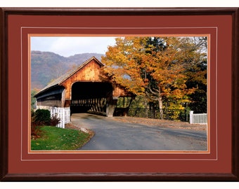 Covered Bridge, Woodstock, Vermont. Photography by David Fingerhut