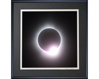 Solar Eclipse Photograph, April 8 2024, Plattsburgh NY, Signed & Numbered